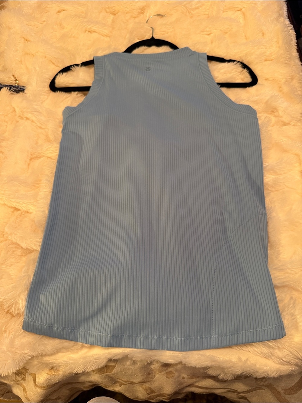 RBX Light Blue Ribbed Tank Top - Picture 2 of 4